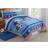 My World Sports And Stars Bedspread Blue, Multicolour (218.44x172.72cm)