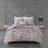 N Natori Sakura Blossom Duvet Cover Purple (279.4x243.84cm)