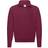 Fruit of the Loom Vuxna Unisex Classic Zip Neck Sweatshirt med dragkedja Burgundy