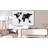 Arkiio World Map Black & White Elegance 90x60 Tavla