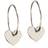 Blomdahl Pendant Heart Ear Ring - Silver