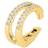 Nordahl Andersen Cuff Earring - Gold/Transparent