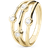 Christina Design Thrown Ring - Gold/Topaz