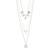 Pilgrim CAROL layered necklace 3-in-1 silver-plated