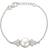 Frk Lisberg Clara Bracelet - Silver/Transparent/Pearl