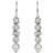 Adore Ladies Adore Plated Mixed Crystal Earrings