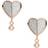 Fossil Flutter Hearts Vintage Glitz Earrings - Rose Gold/Silver/Transparent