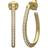 Julie Sandlau Infinity Pear Hoops - Guld