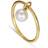 Jane Kønig Row Pearl Ring - Gold/Pearl
