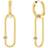 Calvin Klein Women's ELONGATED OVAL Collection Dangle & Drop Earrings Embellished with Crystals 35000181