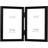 Focus Rock Dobbeltramme 10x15 cm Sort Ramme