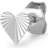 Jane Kønig Reflection Heart Stud, Goldplated Sterling Dam Stiftörhängen ONE