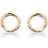 Scrouples Cirkel Karat Ørestikker med Brillanter 0,07 Carat W/SI
