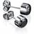 Fred Bennett Fred Bennett Stainless Steel Bezel Set Earrings E3795