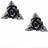 Alchemy Gothic Alchemy Gothic Rose Ear Studs Örhängesset Dam