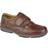 Roamers Mens Leather Wide Fit Touch Fastening Casual Shoes (11 UK) (Brown)