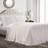 Lush Decor Ruffle Sängöverkast Vit (203.2x193.04cm)