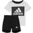 Adidas Infant Essentials Tee & Shorts Set - White/Black (HF1916)