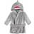 Hudson Soft Plush Animal Face Bathrobe - Grey Shark