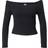 Urban Classics Ladies Off Shoulder Rib Longsleeve Långärmad tröja Dam