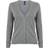 Henbury Womens/Ladies V-Neck Button Up Cardigan (Black)