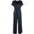 Urban Classics Ladies Satin Wide Leg Belt Jumpsuit Jumpsuit