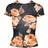 Urban Classics Ladies Mesh Tee T-Shirt - Black/Orange