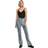 Urban Classics Ladies High Waist Straight Slit Denim Pants Jeans Dam