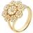 Lund Copenhagen Marguerit Ring - Gold/White