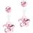 Blomdahl Medical Plastic Pendant Flower 4/6mm Light Rose