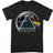 Pink Floyd Unisex vuxen Dark Side of the Moon distressed T-shirt för vuxna Black/Blue/White