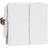 Schneider Electric Afbryder Dobbelt (Krone) Hvid