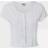 Urban Classics Ladies Ladies Cropped Button Up Rib Tee