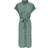 Only Hannover Midi Tie Belt Shirt Dress - Green/Laurel Wreath