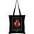 Spooky Cat The Devil Tarot Tote Bag (One Size) (Black/Burgundy/White)