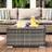 OutSunny Rattan Coffee Table 867-069CG Deep Grey