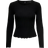 Only Onlnella L/S O-Neck Rib Top - Black