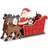 Spielwerk Advent Calendar Santa with Sleigh Wood Reusable