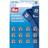 Prym PRYM_341244-1 Sew-On Snap Fasteners Brass Silver col 9 mm