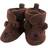 Hudson Bear Cozy Fleece Booties - Brown