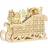 Homcom Advent Calendar Sled with Countdown Village