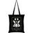 Spooky Cat The Lovers Tarot Tote Bag (One Size) (Black/White)