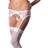 Mandy Mystery Strumpebandshållare M/L, Vit spets, line