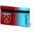 West Ham United FC Fade Flat Pencil Case (One Size) (Claret/Blue)