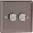Varilight JRP252 Classic Pewter 2 Gang 2-Way Push-On/Off LED Dimmer 0-120W V-Pro