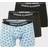 Urban Classics Boxer Shorts 3-Pack melon aop cha blk
