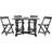 Safavieh Arvin Patio Dining Set, 1 Table incl. 4 Chairs