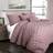 Lush Decor Ravello Pintuck Bedspread Purple (243.84x228.6cm)