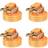 vidaXL Ratchet Tie Down Straps 4 pcs 1 Tonnes 6mx38mm Orange