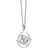 Harry Potter Time Turner Necklace - Silver/Transparent